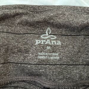 Prana Charcoal Striped Leggings